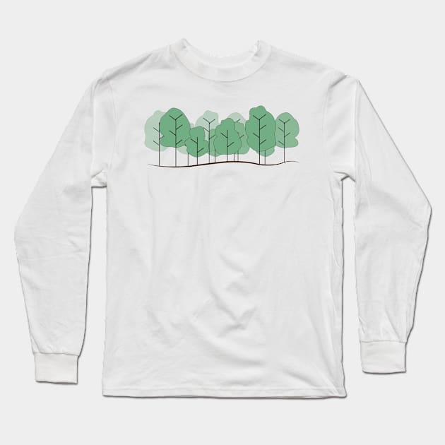 Wood Long Sleeve T-Shirt by dddesign